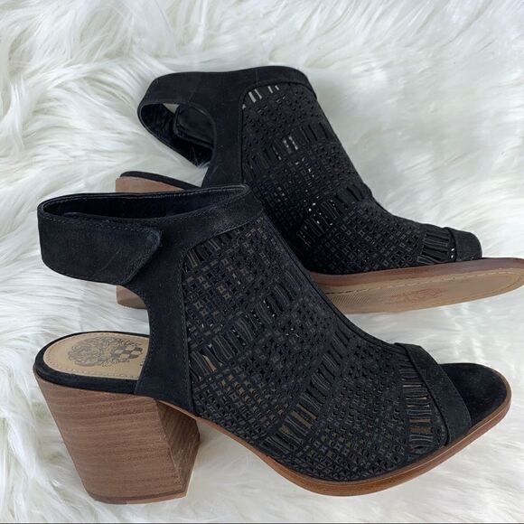 Vince Camuto Laser Cut Block Heels, 7.5 - Picture 3 of 6